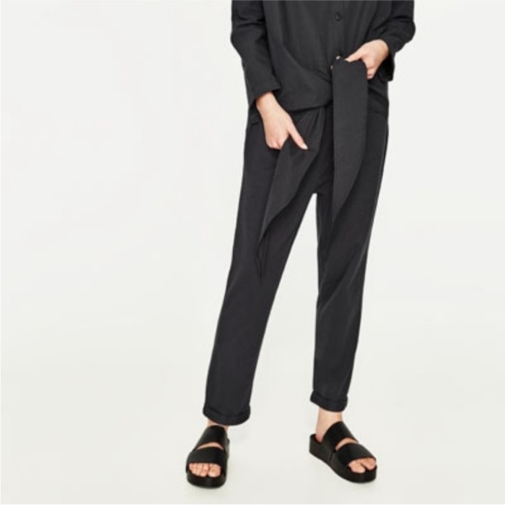 Zara Contrast Poplin Jumpsuit - Picture 2 of 6